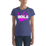 Hola Shirt, Purple w/ Pink Hand