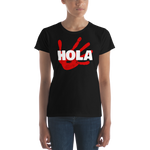 Hola Shirt, Black w/ Red Hand