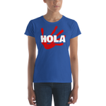 Hola Shirt, Blue w/ Red Hand